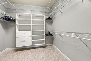 First Floor Primary Bedroom Walk-in Closet