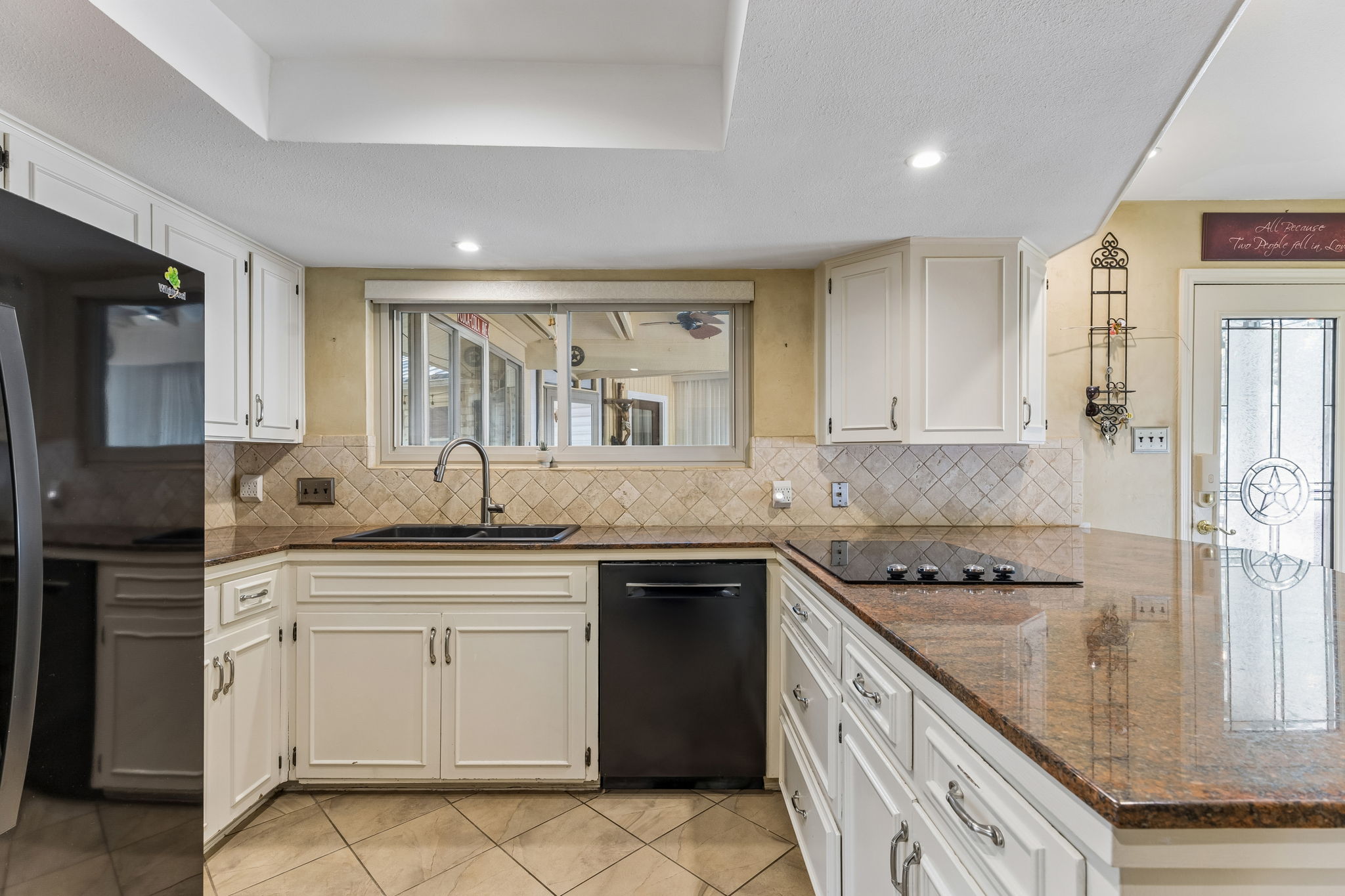 Main House Kitchen with Granite Counters