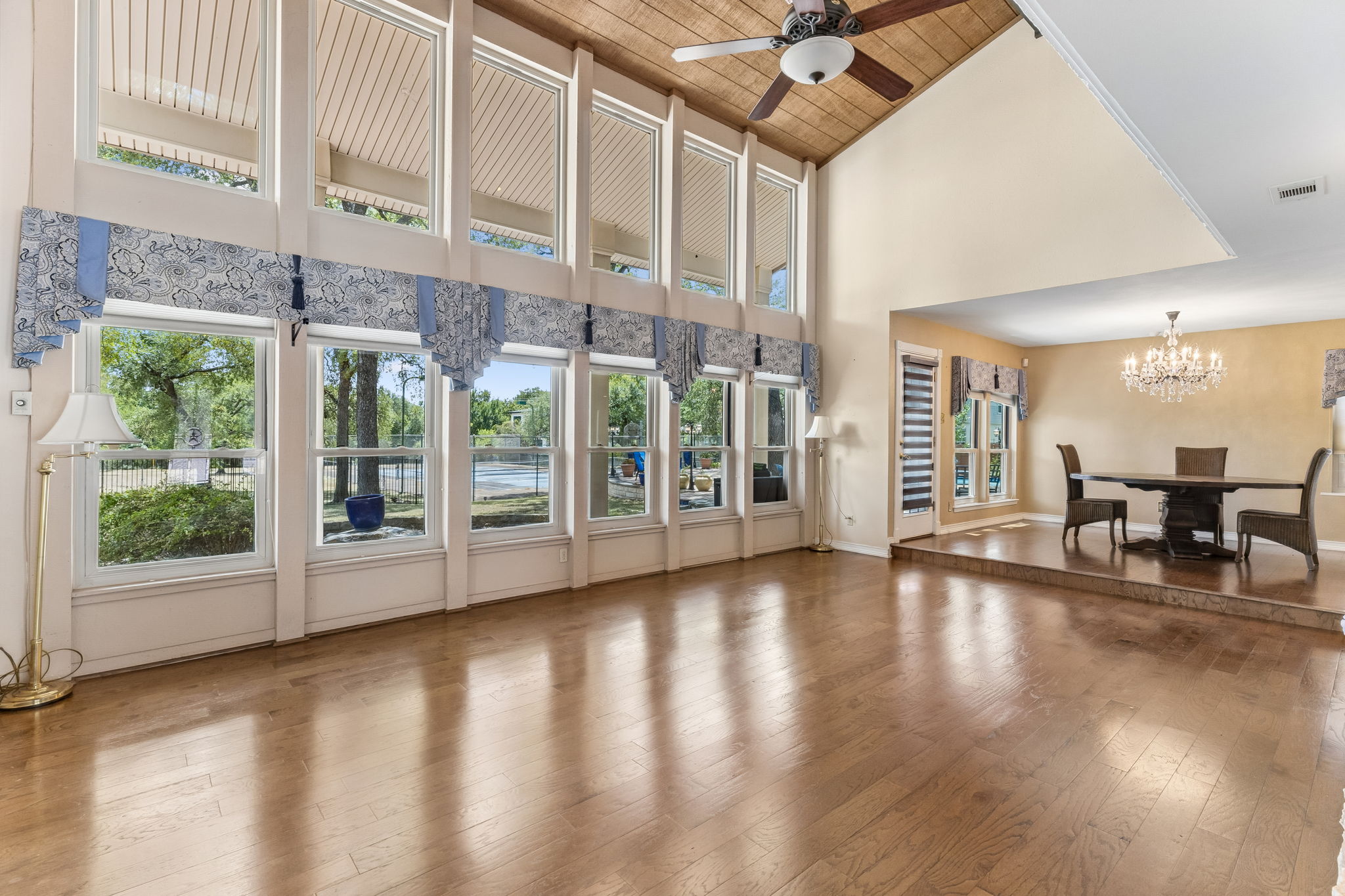 Main House Living Room wall of Windows