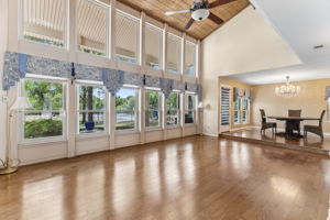 Main House Living Room wall of Windows