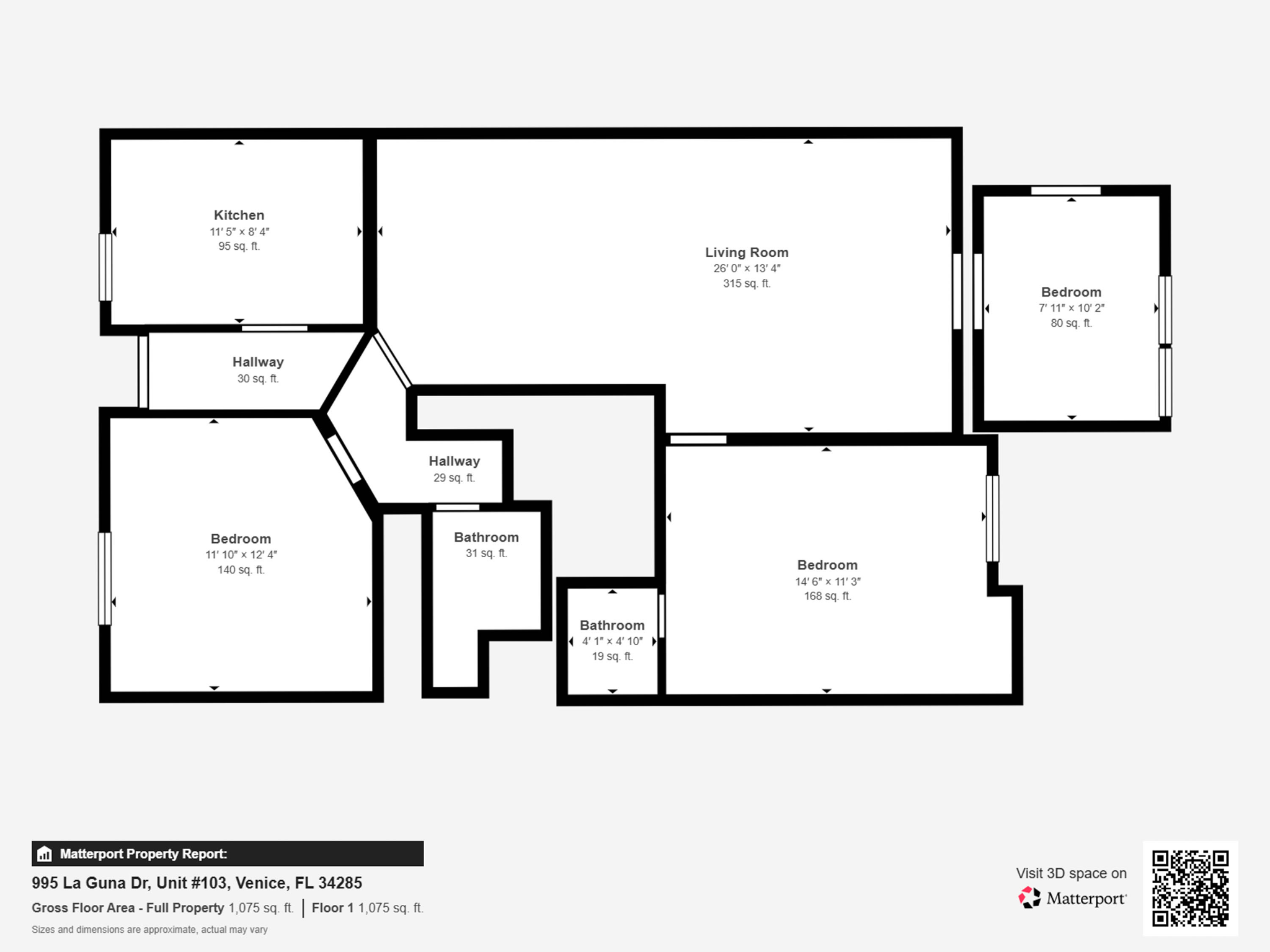 995 La Guna Dr - Unit #103 - Measurements