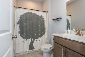 ground Floor Full Bath w private room access.
