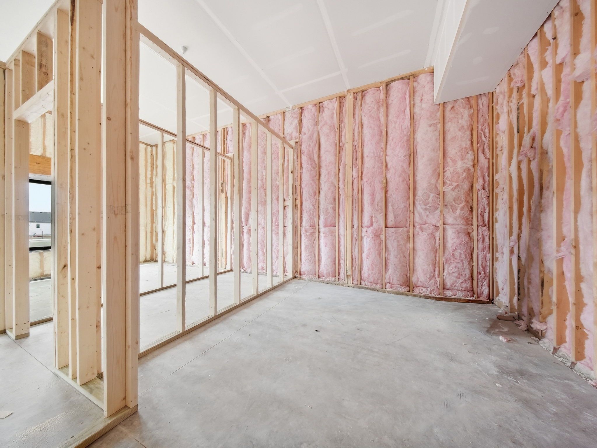 12 - Unfinished Interior - Utility Rough-In Area