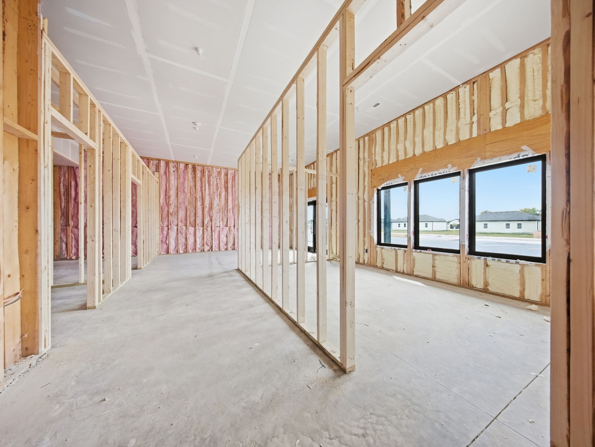 13 - Unfinished Interior - Corridor Framing