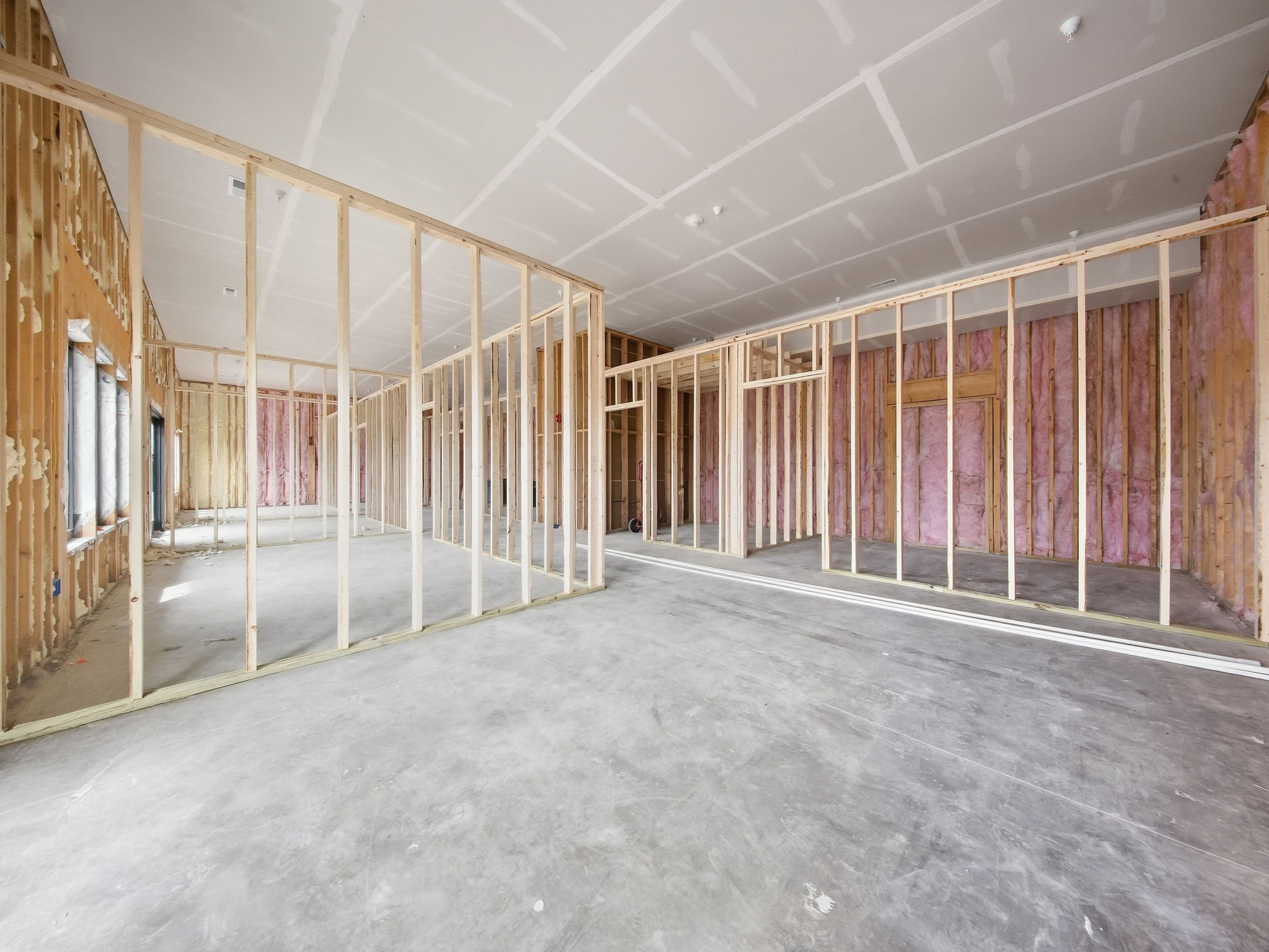 14 - Unfinished Interior - Framed Rooms and Insulation