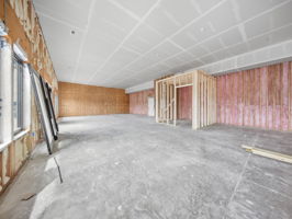 20 - Unfinished Interior - Framed Room Corner View