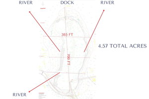 Map of Total Acres and Dimensions