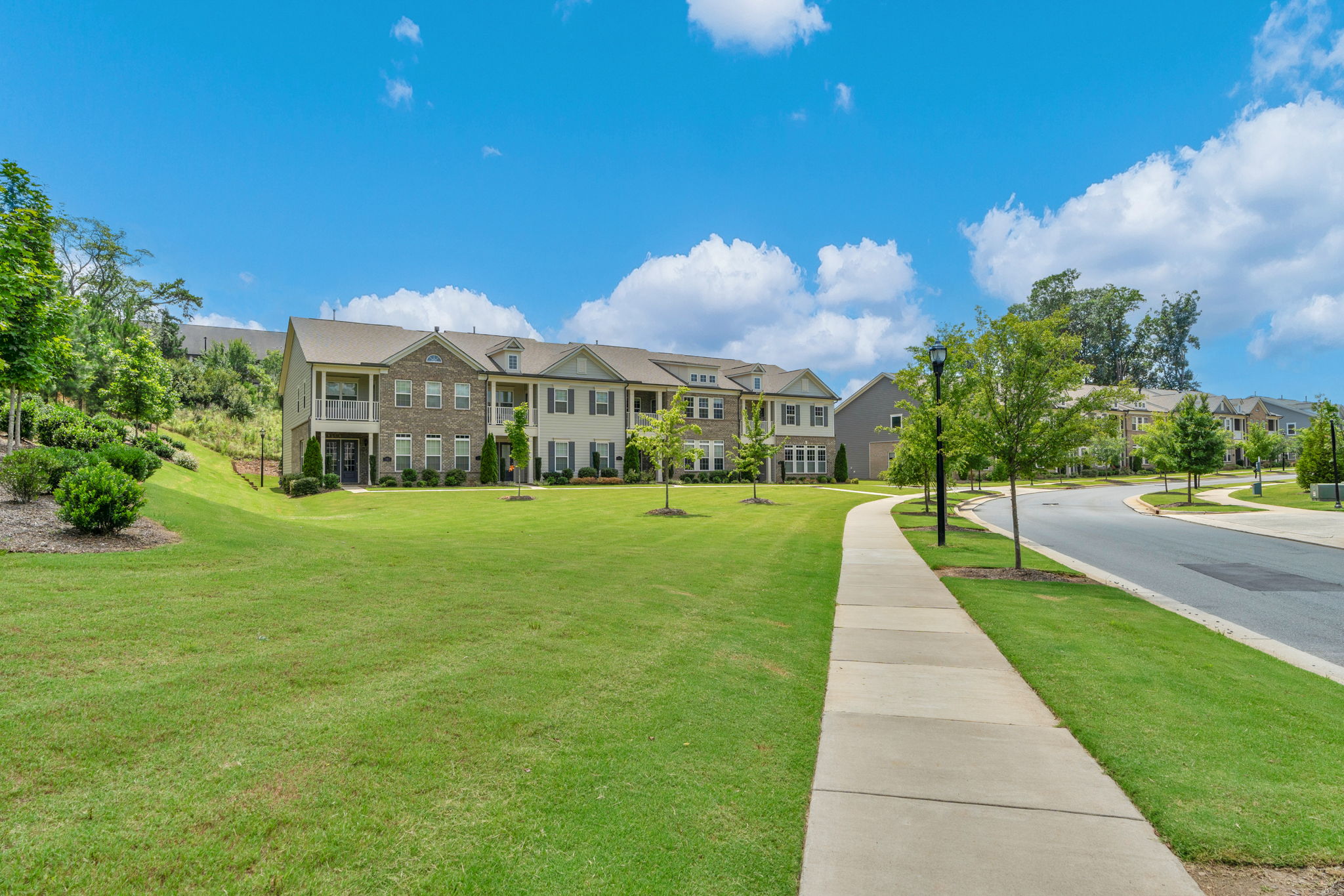 Neighborhood sidewalks ideal for leisurely strolls, fitness, and exploring Waverly's shops and eateries