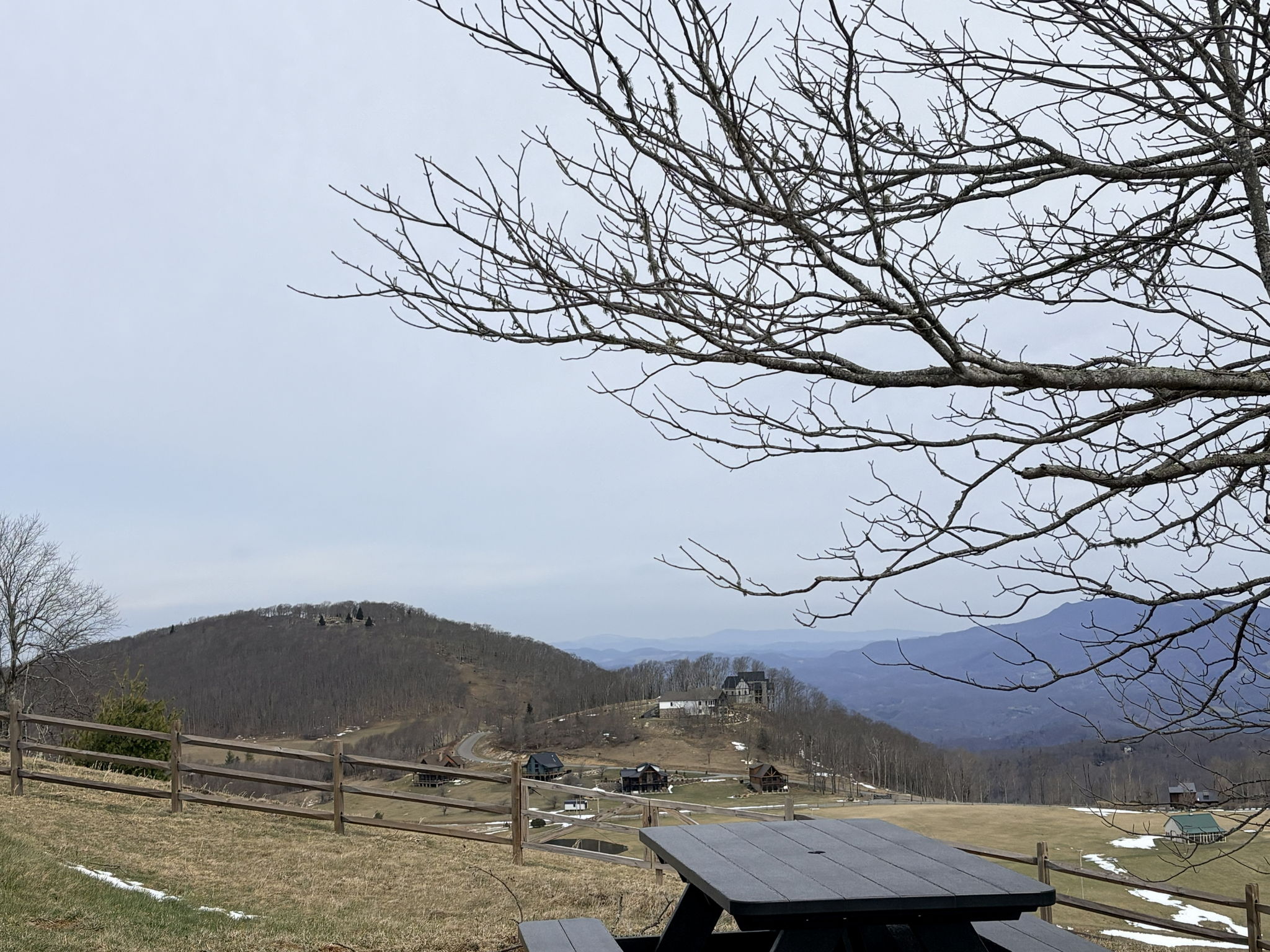 Views from community picnic area.