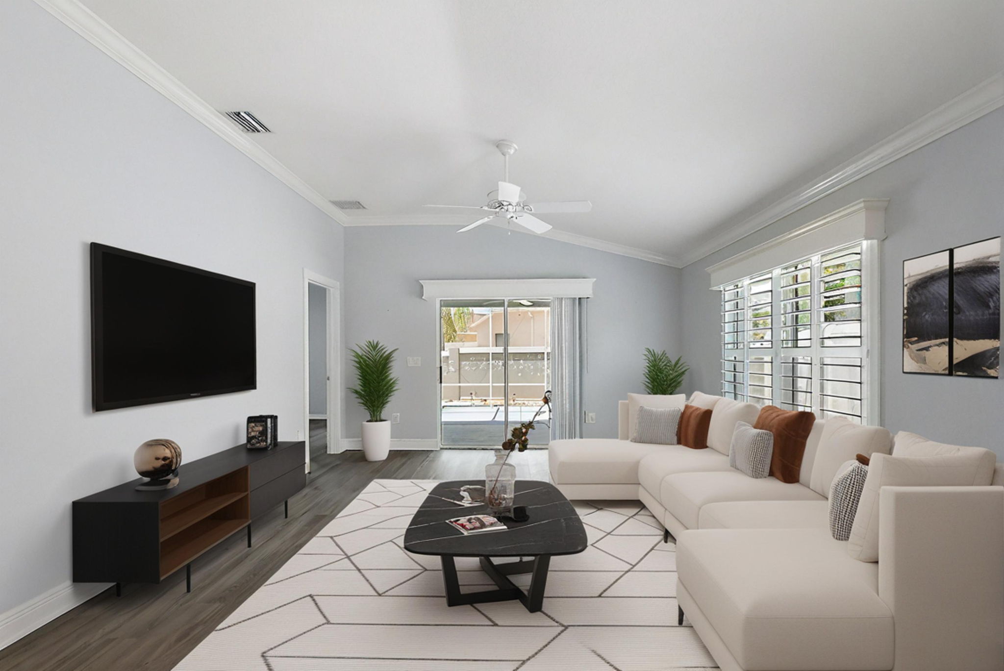 Virtually Staged- Living Room