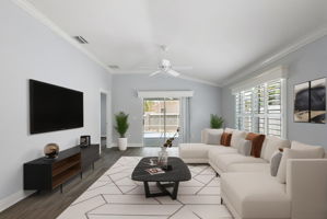Virtually Staged- Living Room