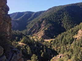View from above the property