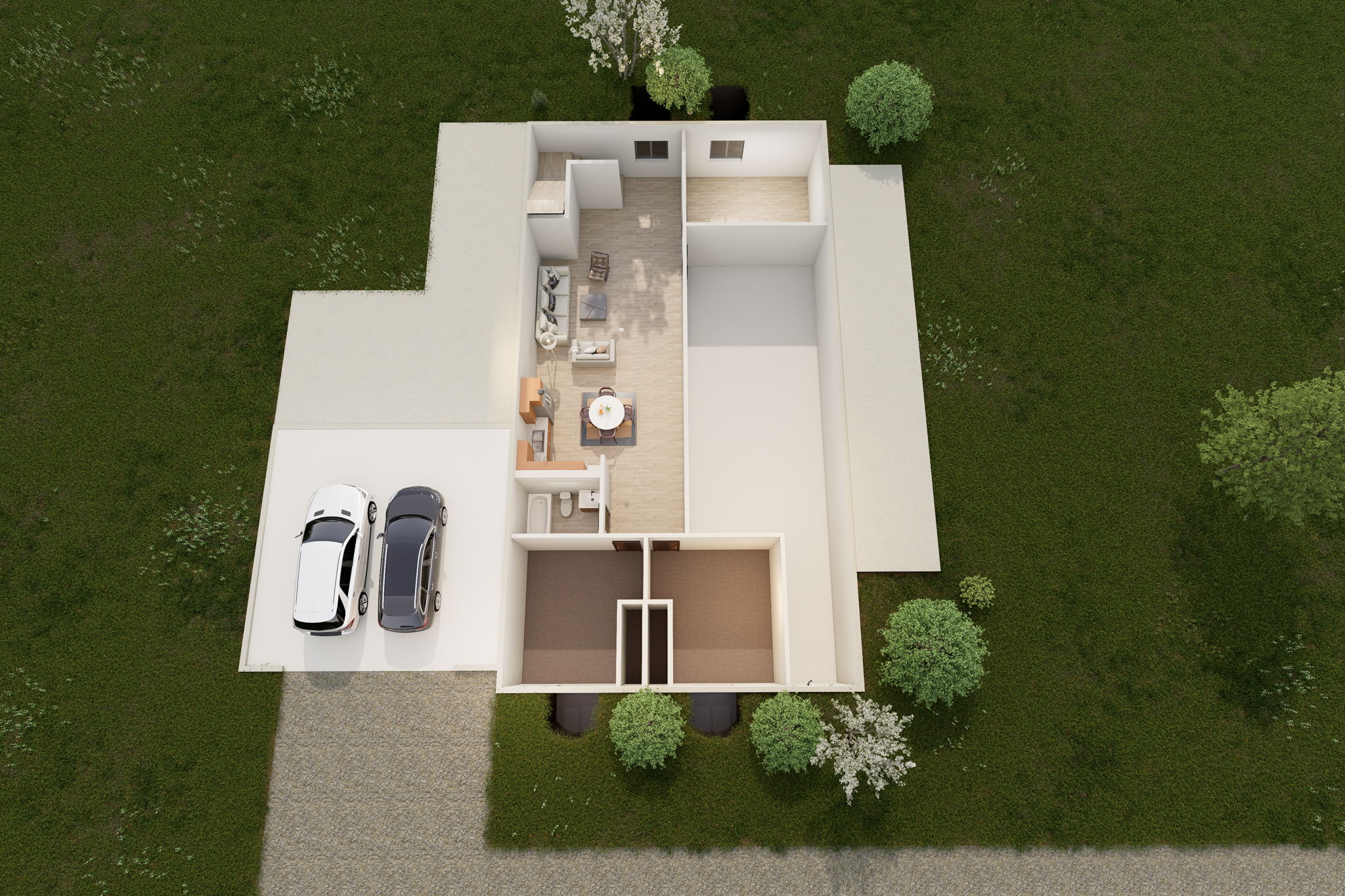 Partially Finished Basement